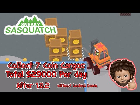 Sneaky Sasquatch -  how to earn $29000 (7 coin) per day without locked down after 1.8.2