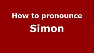 How to pronounce Simon