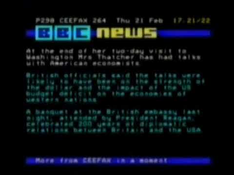 BBC 2 Ceefax News Feb 21st 1985