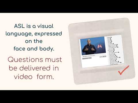 ASSETS 2020: ASL Questionnaires