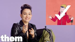 Hell Fest's Bex Taylor-Klaus Takes the LGBTQuiz | them. video