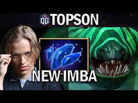 OG.TOPSON TIDEHUNTER WITH AGHANIMS SHARD - DOTA 2 7.28 GAMEPLAY