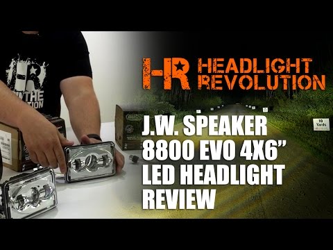 J.W. Speaker 8800 Evolution 4x6" LED Headlight Review | Headlight Revolution