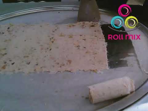 How to make Christmas Fruit Cake Ice Cream Rolls