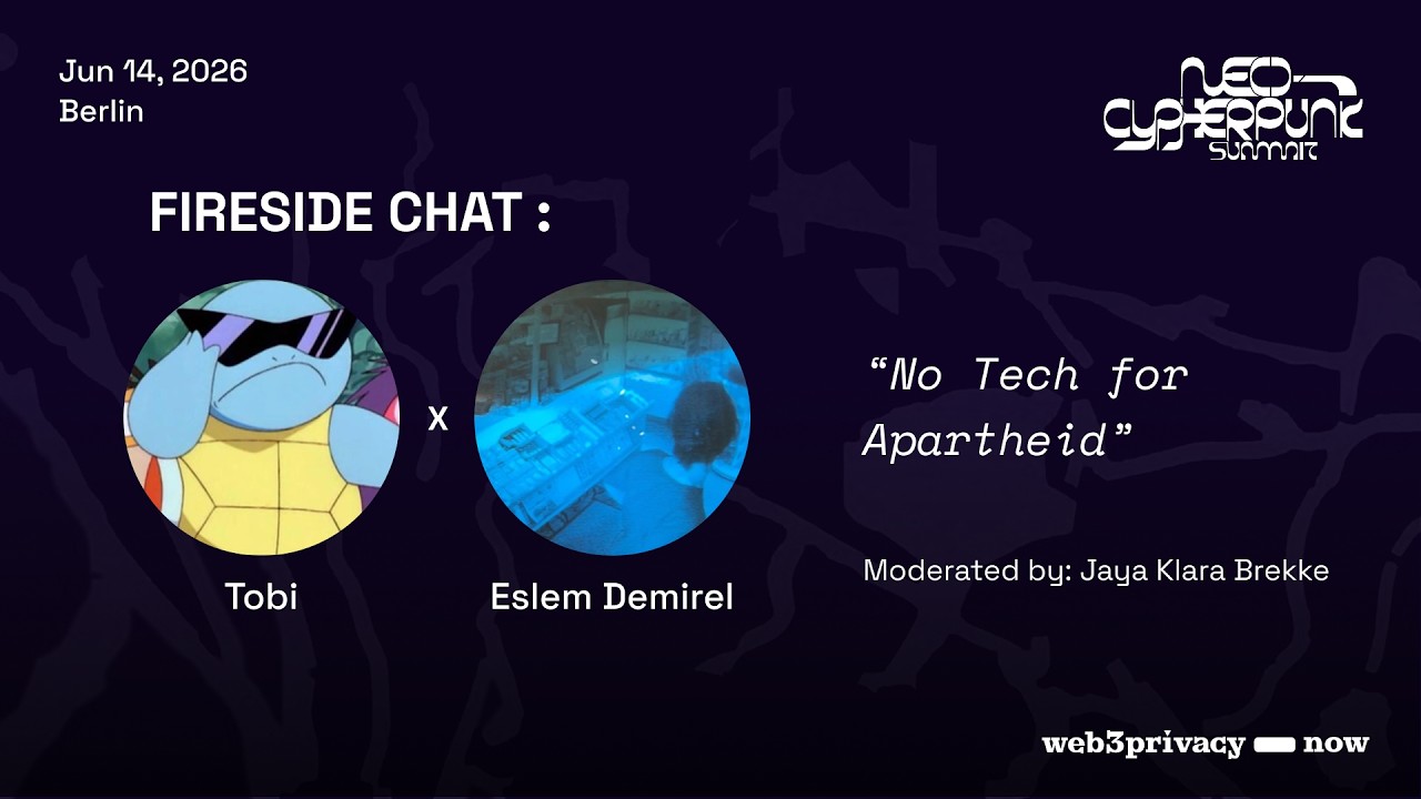 No Tech for Apartheid | Eslem Demirel, Tobi and Jaya Klara Brekke