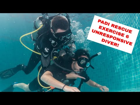 PADI Rescue Diver Exercise 6 - Unresponsive Diver Underwater