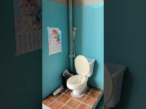 Старый туалет в миниатюре