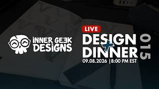 🔴 Design & Dinner 015 | #affinitydesigner  Logo Design Work  | 9/8/202