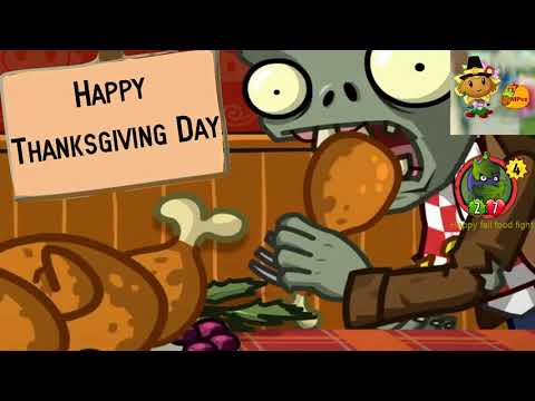 Plants vs zombies 2 Pinata Party 15/11/2017 fall food fight