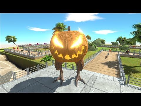 PUMKIN LANTERN KNIGH DEATH RUN - Animal Revolt Battle Simulator
