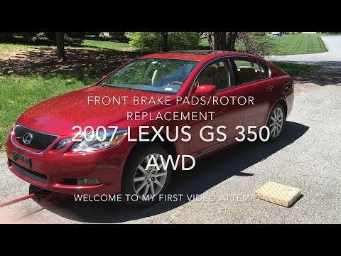 How to Replace Front Brake Pads / Rotors - 2007 Lexus GS 350 AWD