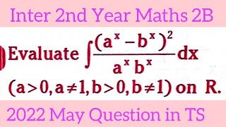 Download the video "Problem on Integration||Inter 2nd Year Maths 2B@maths naresh eclass"
