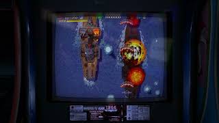 Gameplay of 1944: The Loop Master using RetroArch | MAME emulation Lights Out! overlay | MEGA Bezel.