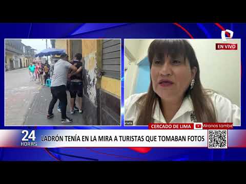 Cercado de Lima: cae ladrón que asaltaba a turistas en Centro Histórico