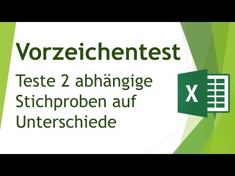 Vorzeichentest für abhängige Stichproben in Excel durchführen - Daten analysieren in Excel (35)