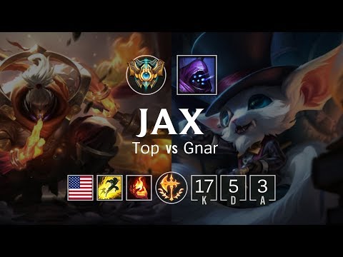 Jax Top vs Gnar - NA Challenger Patch 8.23
