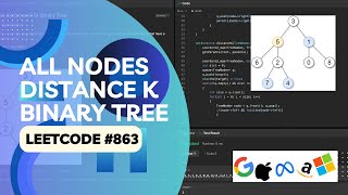 YouTube video 'LeetCode 863: All Nodes Distance K in Binary Tree (Intuition + Algorithm Explained)'