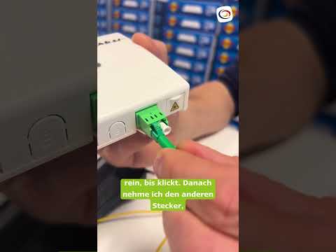 Jan erklärt: Verbindung des ONTs mit der Hausanschlussdose (Schritt 1)