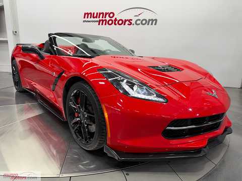 2015 Chevrolet Corvette 2dr Stingray Z51 Conv w/3LT in Red for sale at Munro Motors in Brantford, ON