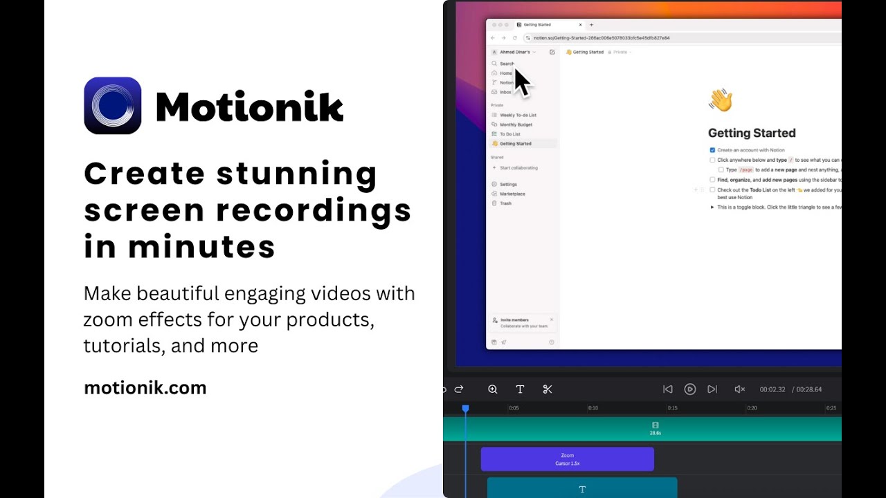 Motionik video preview