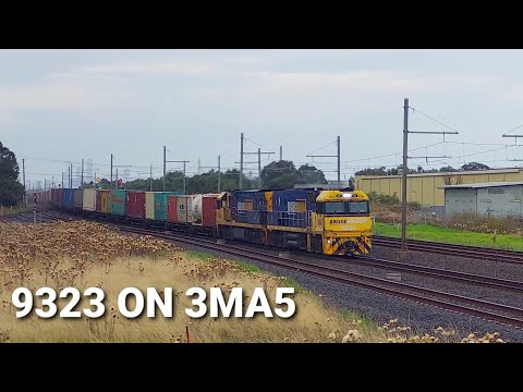 3MA5 Pacific National Freight Train With 9323!