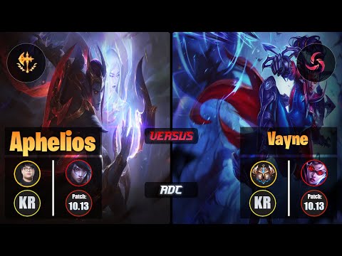 CuVee APHELIOS (ADC) [Conqueror] VS VAYNE - Challenger KR Patch 10.13
