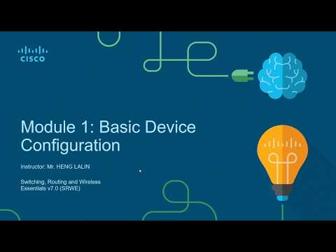 Module 1 Basic Device Configuration