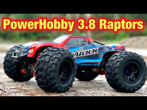 Traxxas Maxx with Powerhobby Raptor MX38 Tire Test