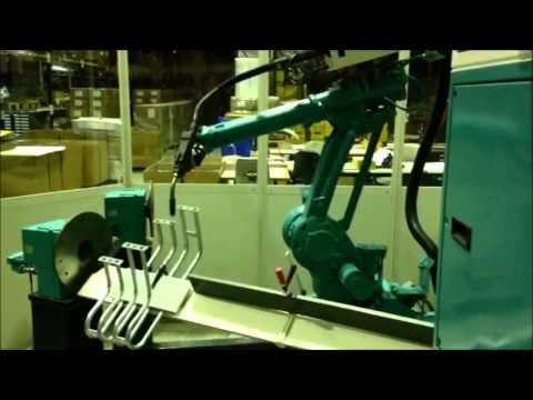 refurbished 8-axis robot welding cell ROHMANN-AUTOMATION