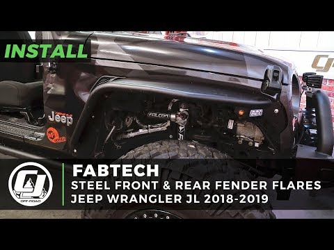 2018-2020 Jeep JL Wrangler Install: Fabtech Steel Front and Rear Fender Flares