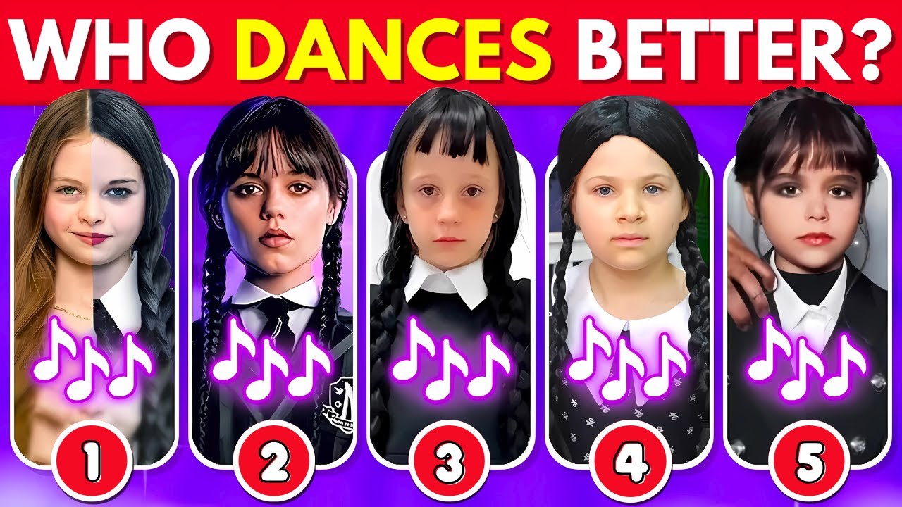 Who Dances Better? Wednesday Dance Edition 🖤💃 Salish Matter, Diana, Like Nastya, Skibidi