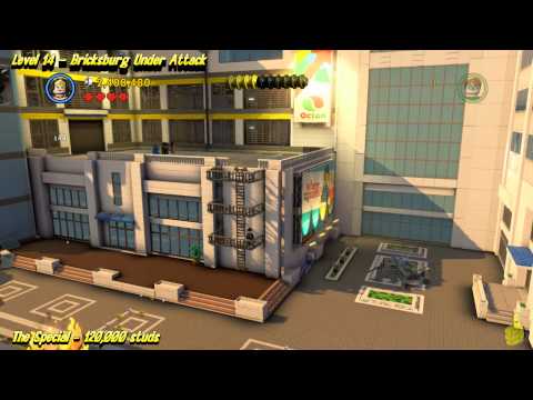 The Lego Movie Videogame: Level 14 Bricksburg Under Attack - STORY Walkthrough - HTG