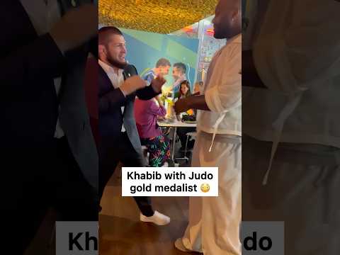 Khabib with Judo gold medalist 😳