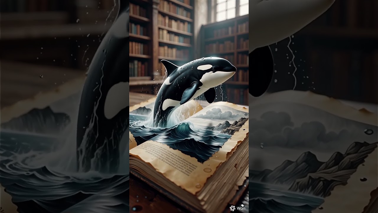 You Won't Believe What Happens When AI Brings a Whale to Life from an Ancient Book!