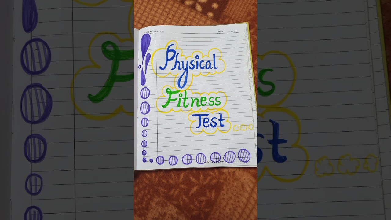 CBSE class 12 physical education project file on motor fitness test #like #shortsvideo #shorts