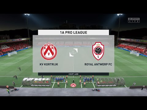 K.V. Kortrijk vs Royal Antwerp F.C. (02/02/2022) Belgian First Division A FIFA 22