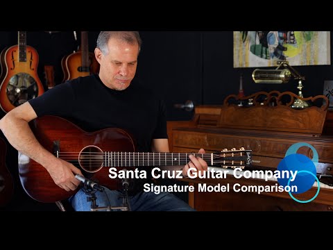 Santa Cruz Signature Models  00-DE Cowboy Singer, 00-Skye, HT-13 Happy Traum Compared