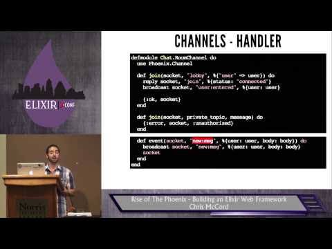 Elixir Conf 2014 -  Rise of The Phoenix - Building an Elixir Web Framework by Chris McCord