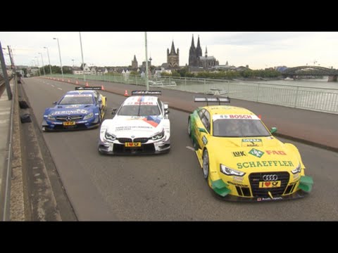 DTM 2014 - Straßenrennen in Köln: Mit Vollgas über den Rhein