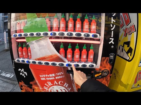 Sriracha Hot Chili Sauce Vending Machine