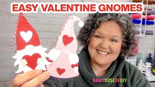 Easy Valentine Gnome DIY with Free SVG File