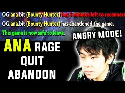 Even Ti Winner Some Times Lose Their Temper And Rage Quit - Ana Angry Mode 7.22b Dota 2