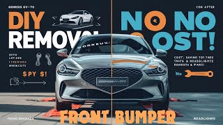 DIY 2022 genesis GV-70 how to take the front bumper off