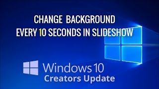 Change Background Every 10 Seconds in Slideshow