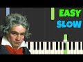 HOW TO PLAY Für Elise For Beginners Slow Easy Piano Tutorial Synthesia