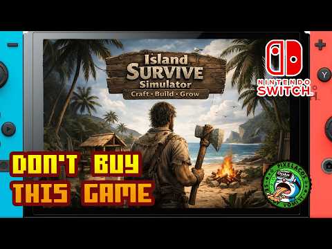Island Survive Simulator - Craft, Build, Grow - (Nintendo Switch 1) - Framerate & Gameplay - 4K
