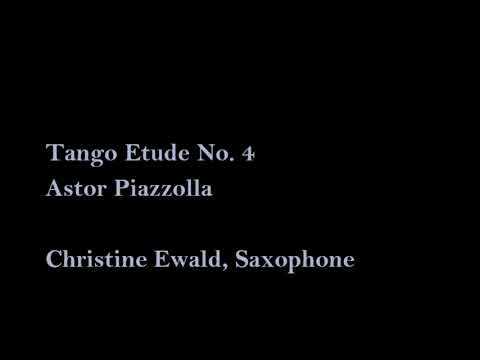 Tango Étude No. 4 (Alto Saxophone) by Astor Piazzolla