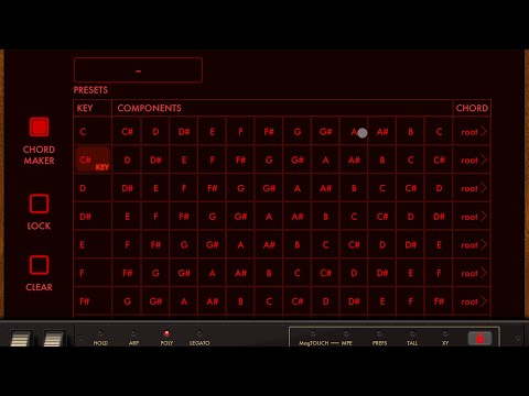 Yonac Magellan 2 - Tutorial: Exploring the synth Part 8, Chord Maker