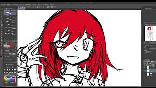 【お絵描き】キャラデザ11ノック
