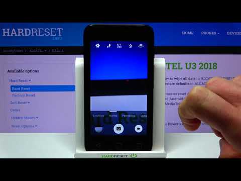 Cómo restaurar la cámara en ALCATEL U3 - restablecer ajustes de cámara
